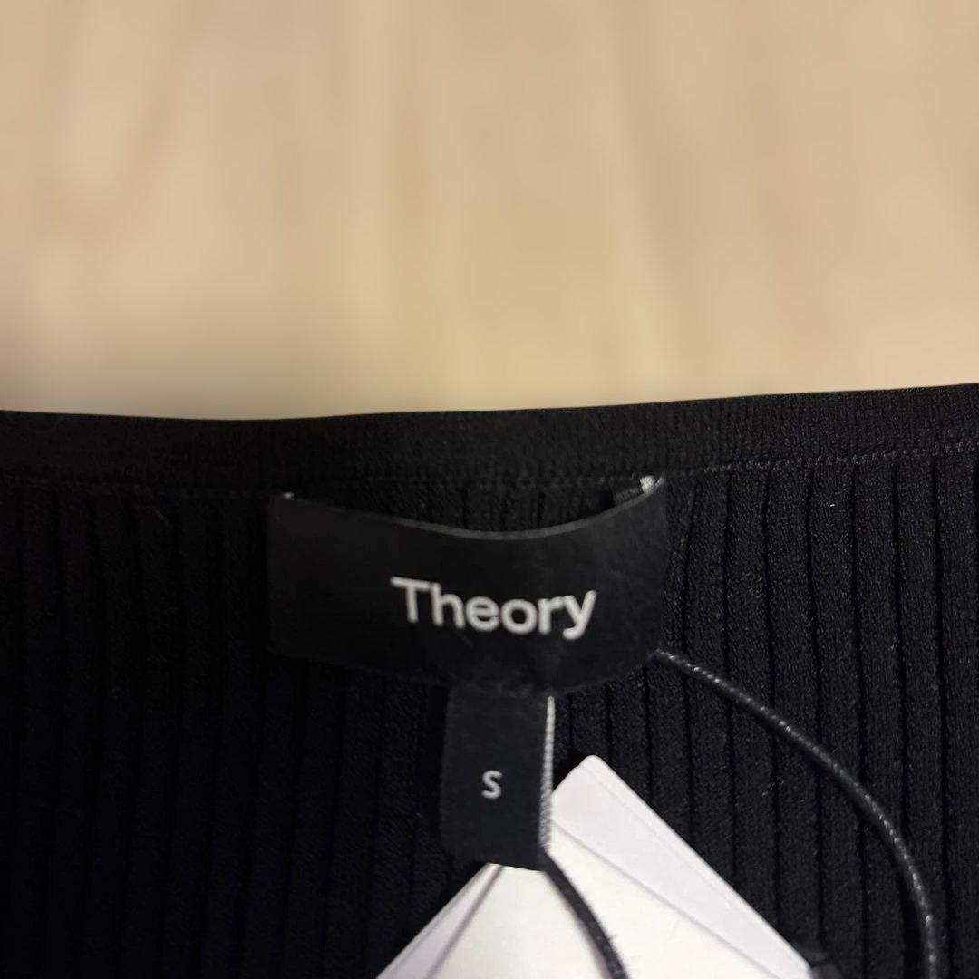 トップス Theory Wooster Crepe Knit Vneck Rib PO