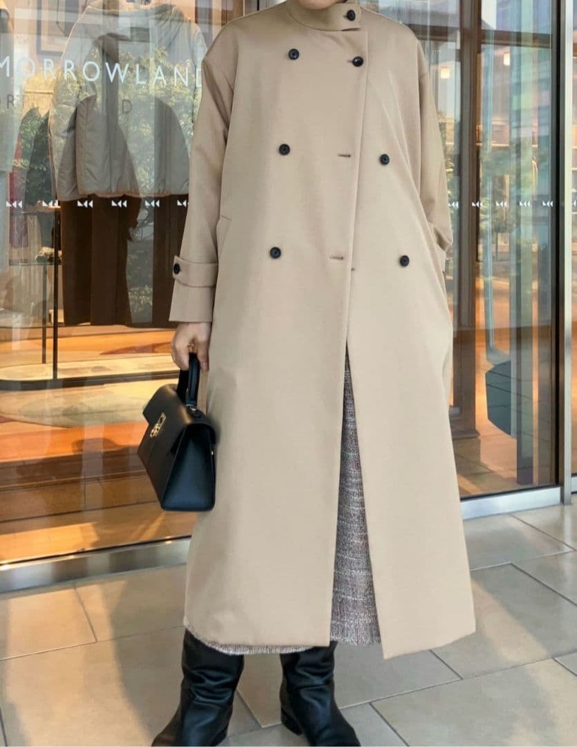 新品 カバートクロス スタンドカラーコート