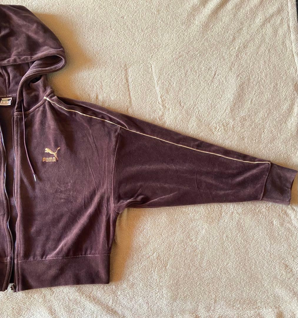 【人気色】PUMA ベロア トラックジャケット セットアップ