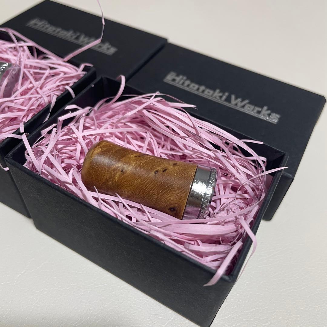 ヒトトキワークス　ウッドノブ2個セット