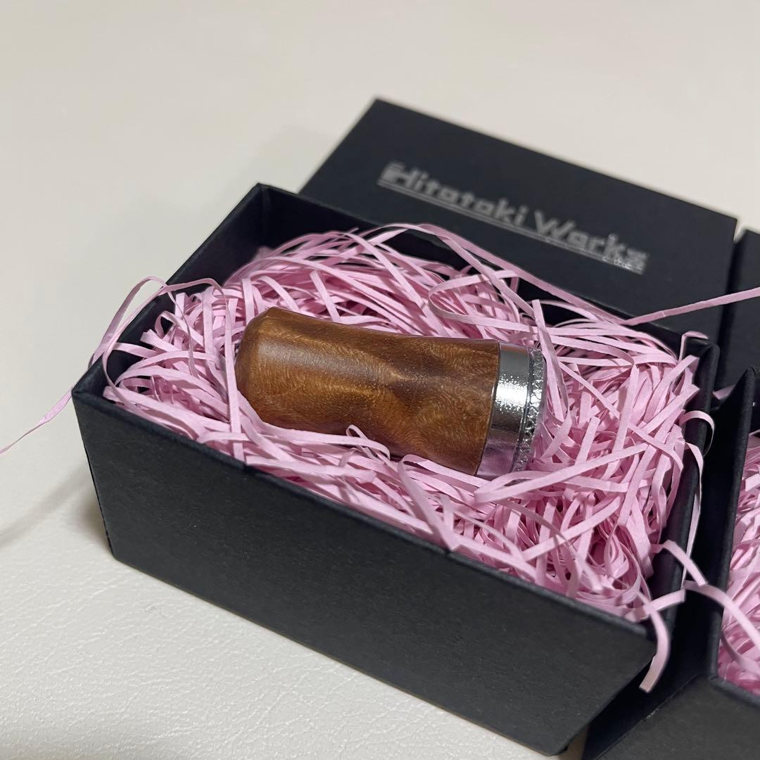 ヒトトキワークス　ウッドノブ2個セット