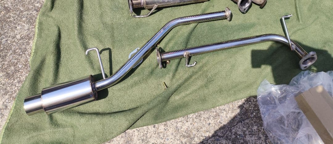 50系サクシード プロボックス　砲弾マフラー　オールステン