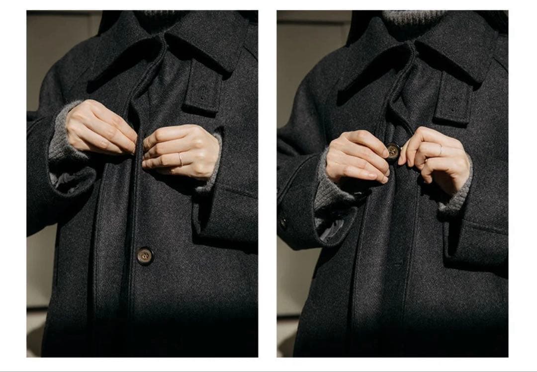 Ohotoro Dublin Coat チャコールグレー