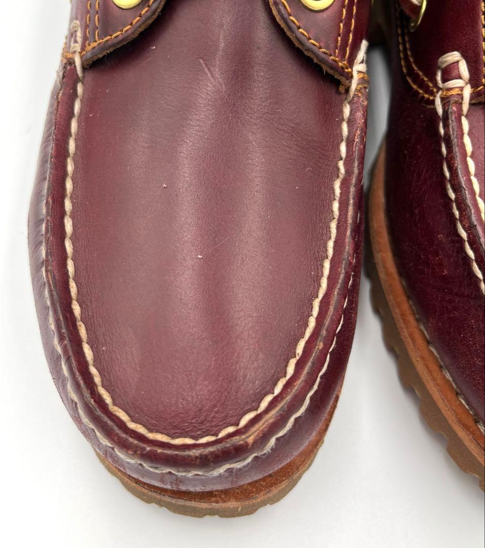 【美品】Timberland　モカシン25cm デッキシューズ3eye