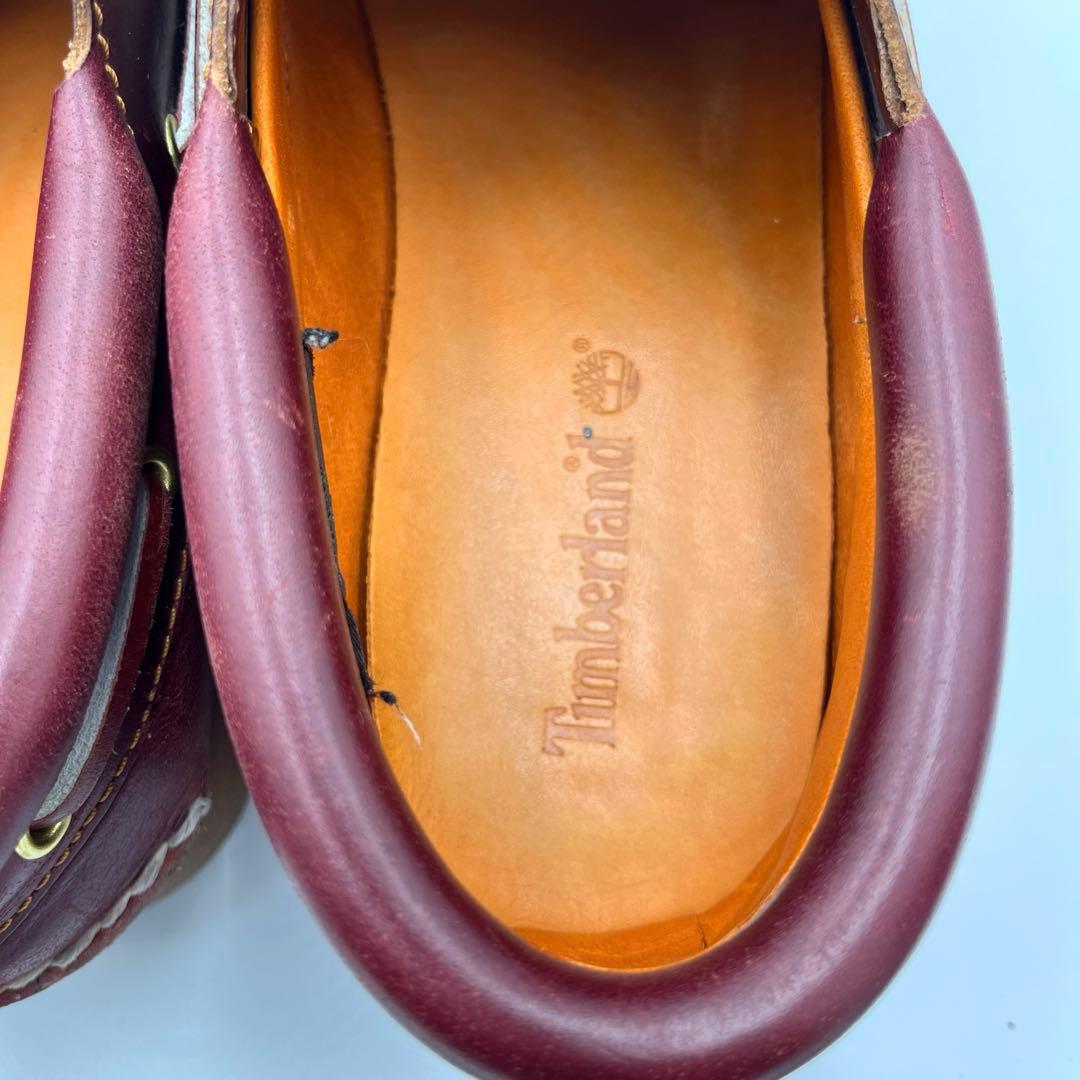 【美品】Timberland　モカシン25cm デッキシューズ3eye