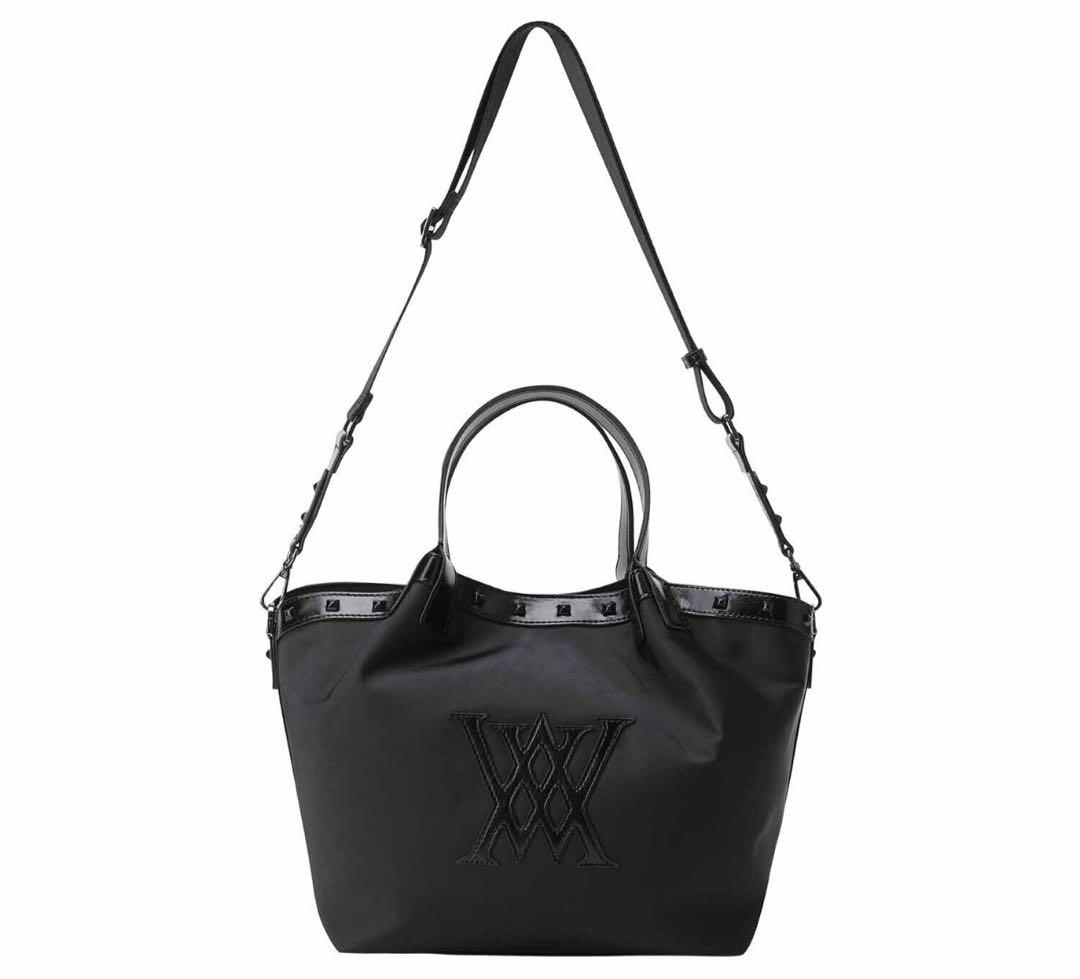 新品❤️タグ付き ❤️ANEW ロゴ　トートバッグ　ブラック人気商品