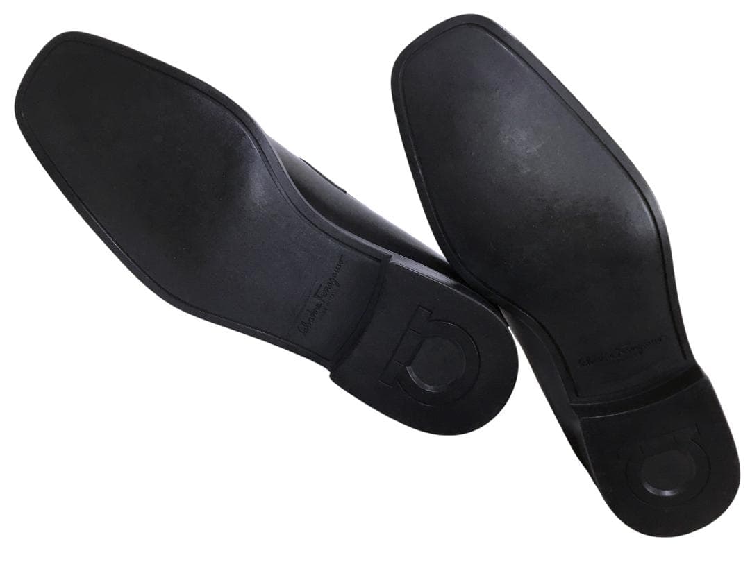 新品 フェラガモ ビットローファー 6EE ブラック STUDIO イタリア製