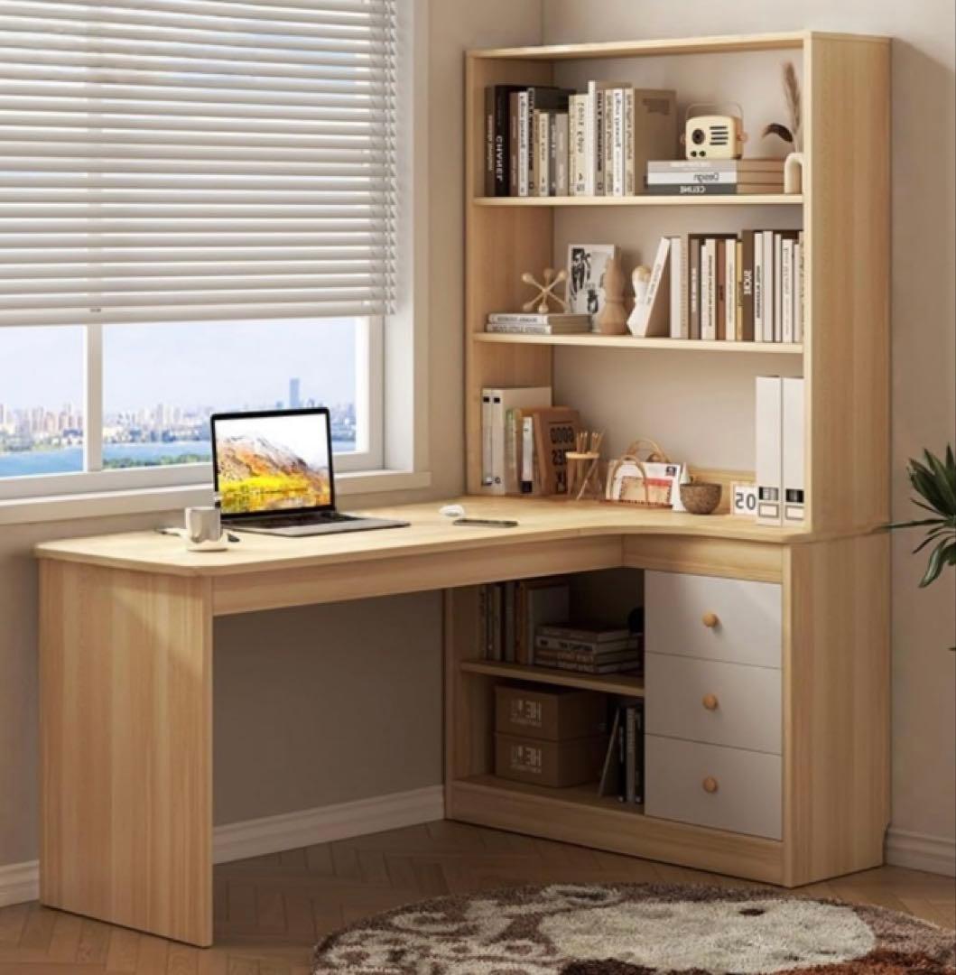 【値下げ】VGVG L字型木製デスク 120×65×156cm