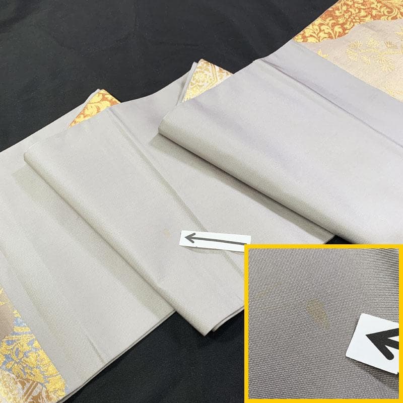 512my3◆老舗 川島織物謹製 フォーマル袋帯 花唐草 荒波 桜楓文◆美品