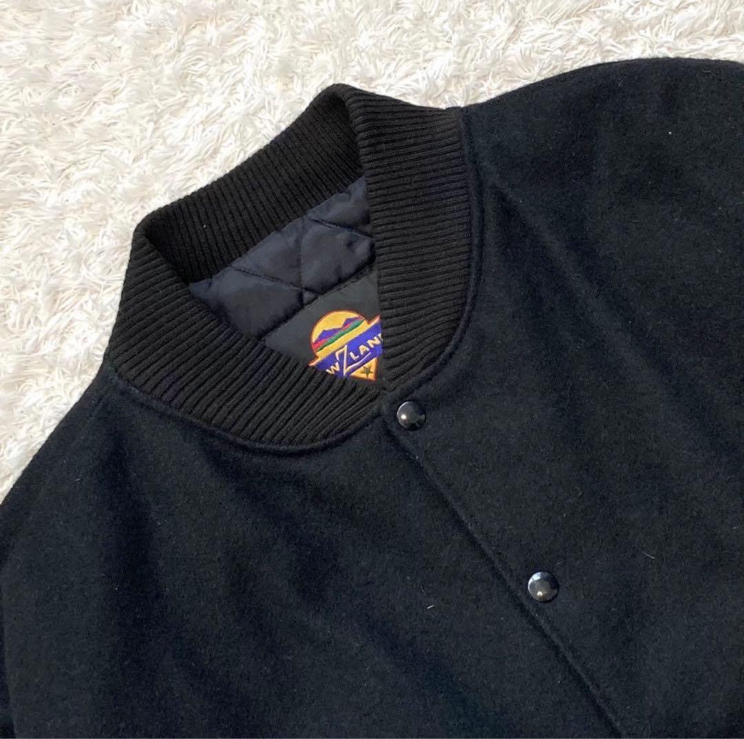 USA製 newzlander バッグロゴ スタジャン XLサイズ 袖レザー