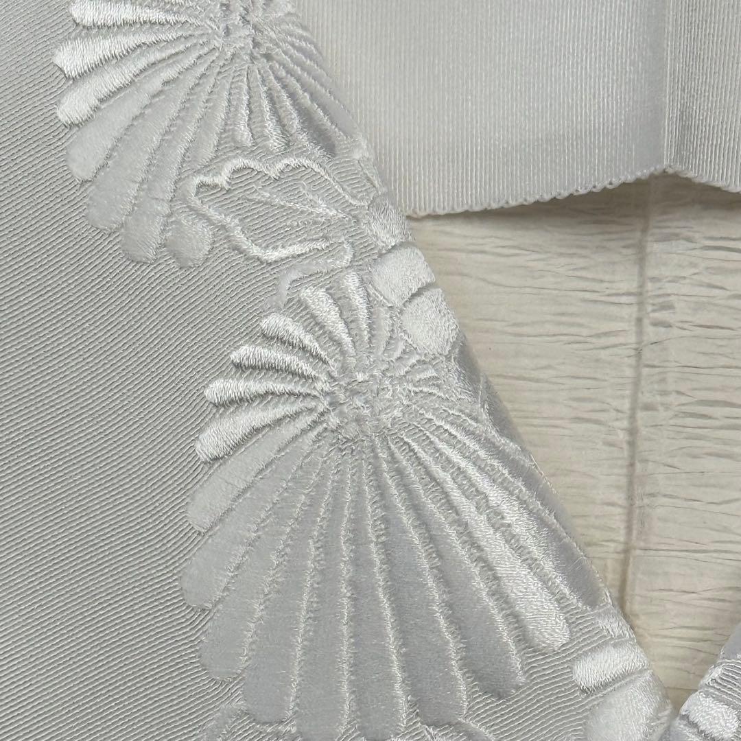 正絹 刺繍半襟 豪華 白地 振袖 訪問着 礼装用 成人式 結婚式 新品未使用品