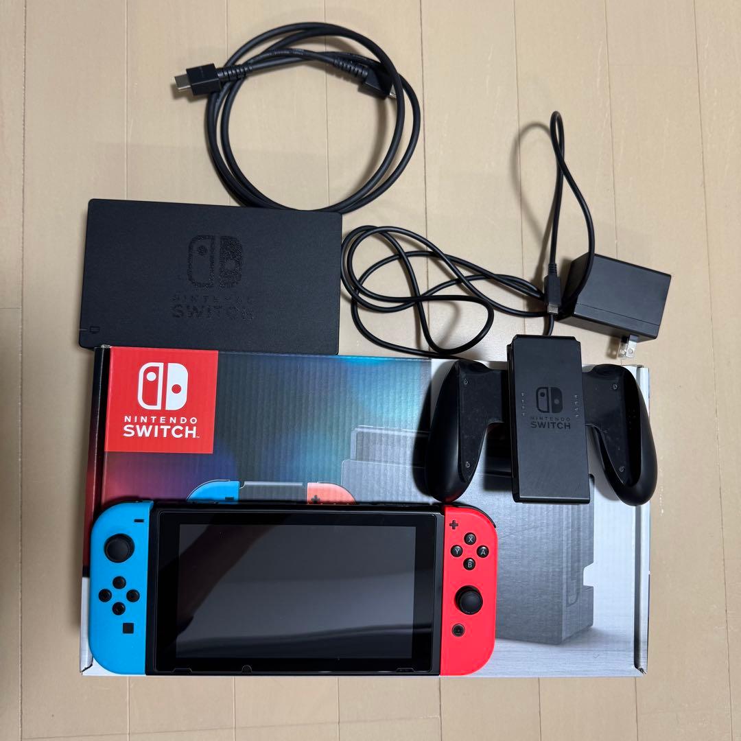 Nintendo Switch 本体 青/赤 256GB microSD付き