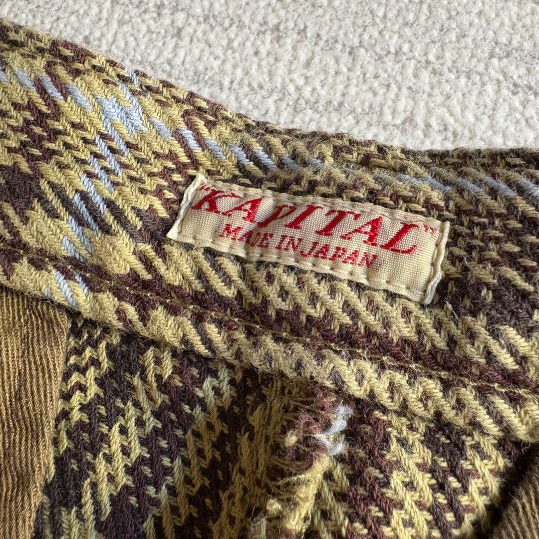 KAPITAL キャピタル フレアパンツ ブーツカット チェック