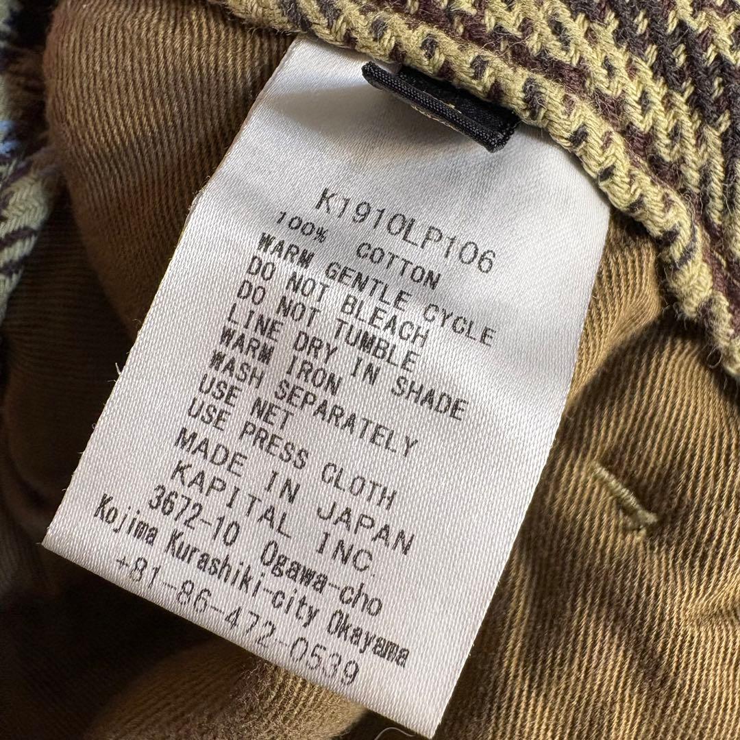 KAPITAL キャピタル フレアパンツ ブーツカット チェック