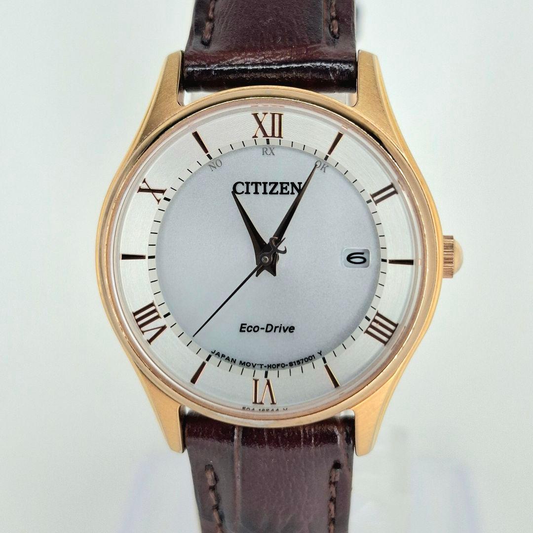 ✨美品 シチズン エコドライブ レザー バンド CITIZEN ブラウン