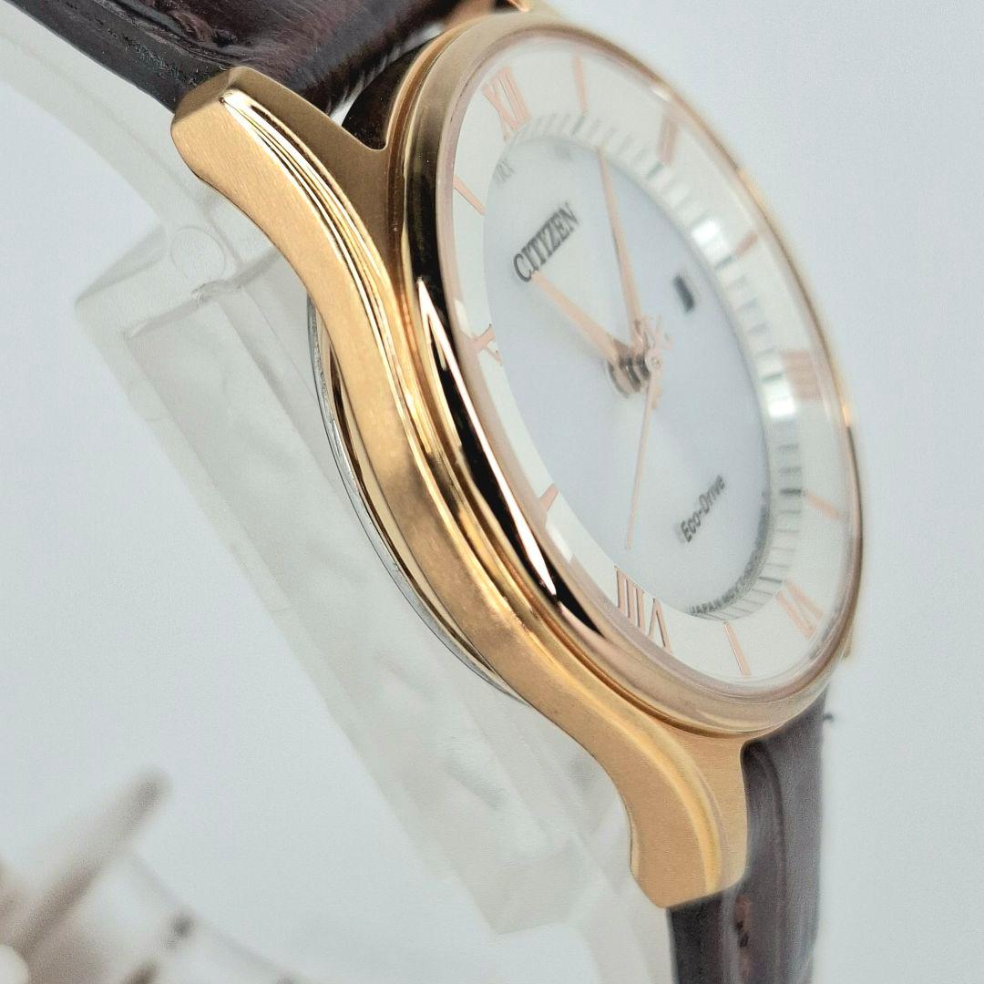 ✨美品 シチズン エコドライブ レザー バンド CITIZEN ブラウン