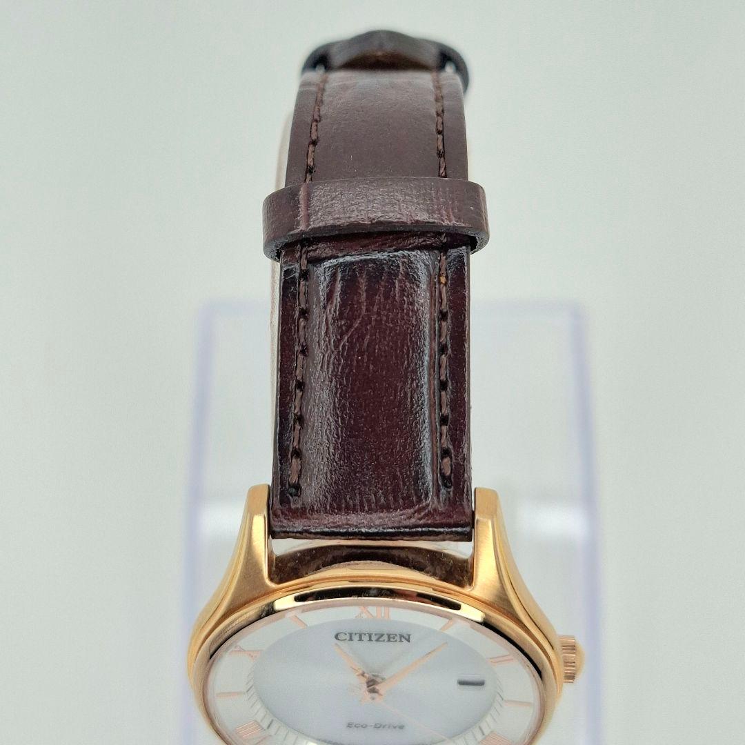 ✨美品 シチズン エコドライブ レザー バンド CITIZEN ブラウン