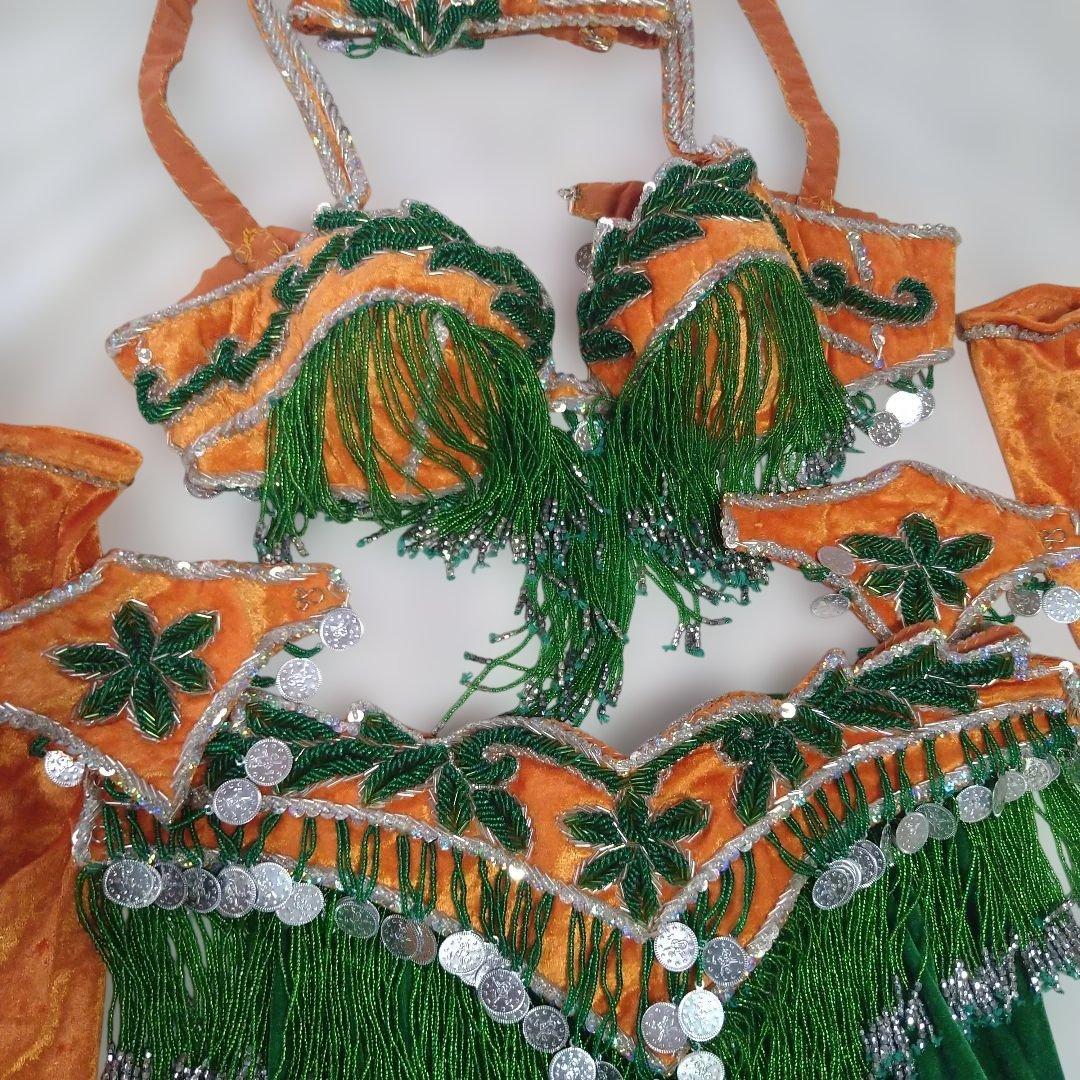 ベリーダンス衣装　中古フルセット　ターキッシュスタイル　★サンバにも！