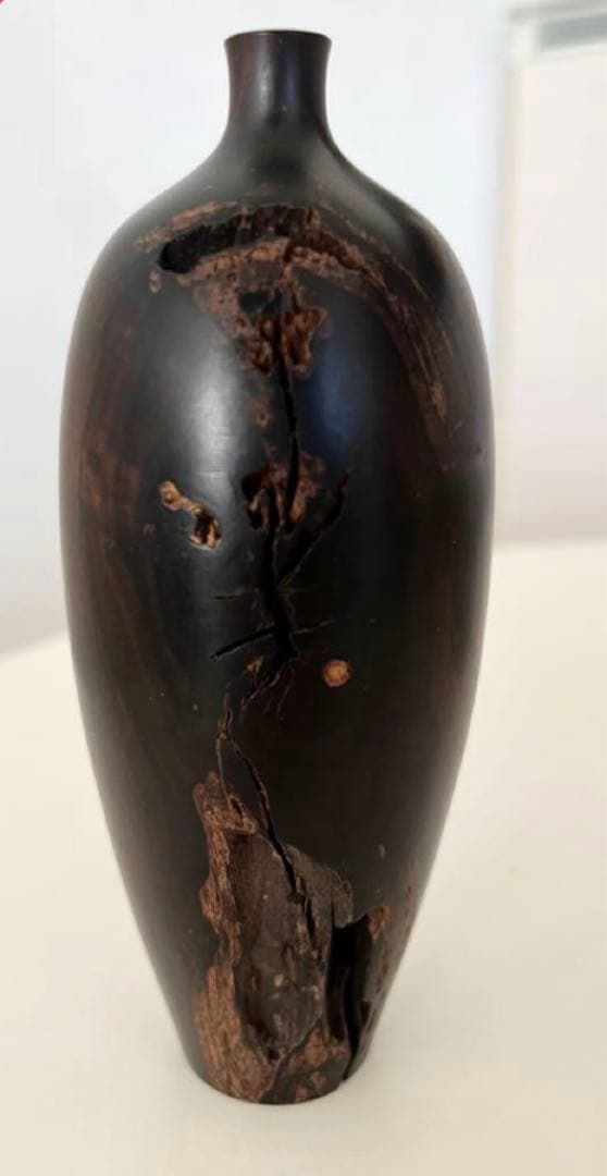 市川岳人 アメリカンウッド　ドライフラワー用 花器　オブジェ　インテリア