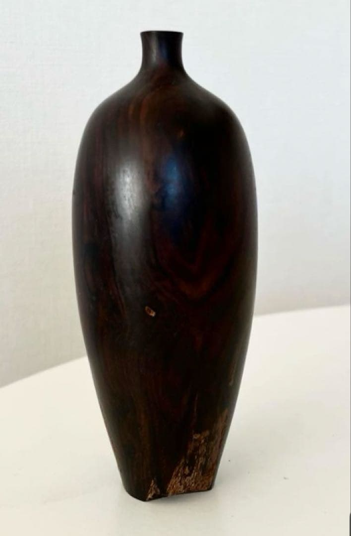 市川岳人 アメリカンウッド　ドライフラワー用 花器　オブジェ　インテリア