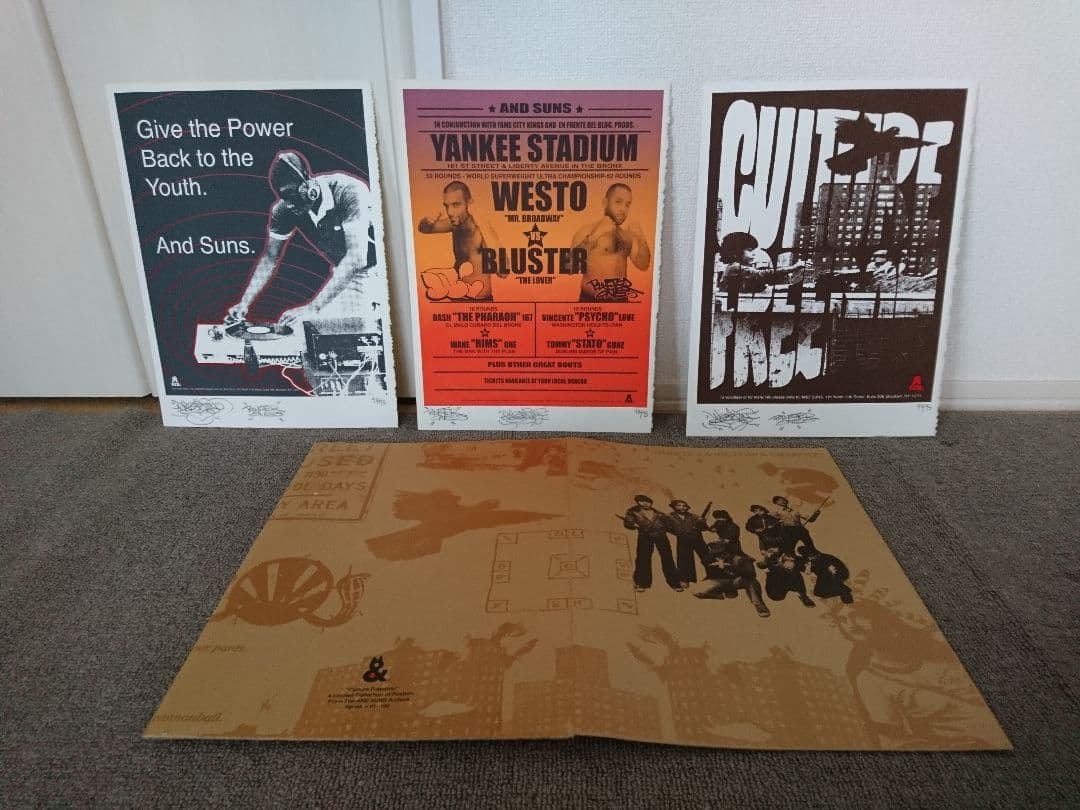 【BLUSTER ONE】直筆サイン・シリアル入り95部限定作品 ANDSUNS