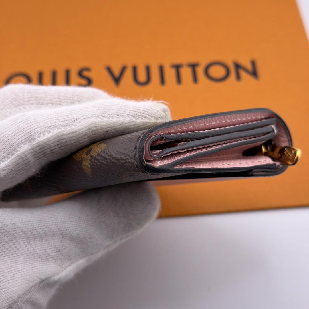 ひめルイヴィトン モノグラム ポルトフォイユ ゾエ ローズバレリーヌ