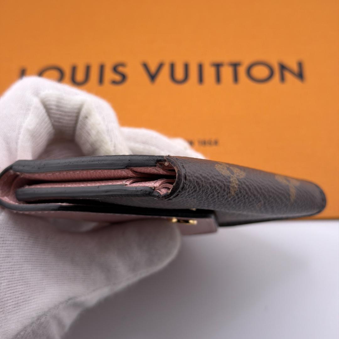 ひめルイヴィトン モノグラム ポルトフォイユ ゾエ ローズバレリーヌ