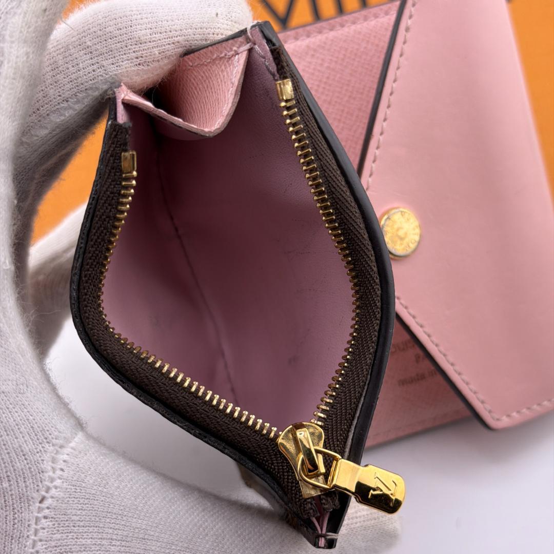 ひめルイヴィトン モノグラム ポルトフォイユ ゾエ ローズバレリーヌ