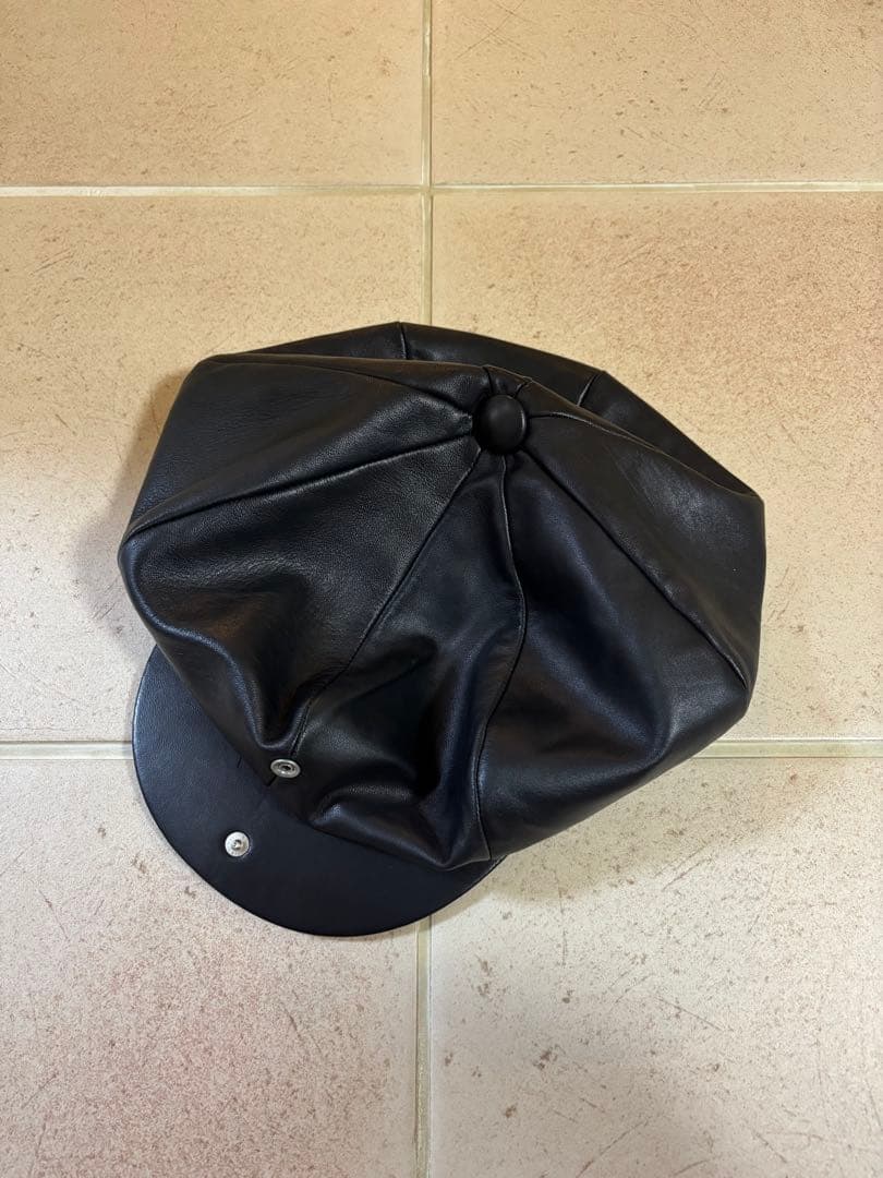 number(n)ine レザーキャスケット　ナンバーナイン　ハンチング