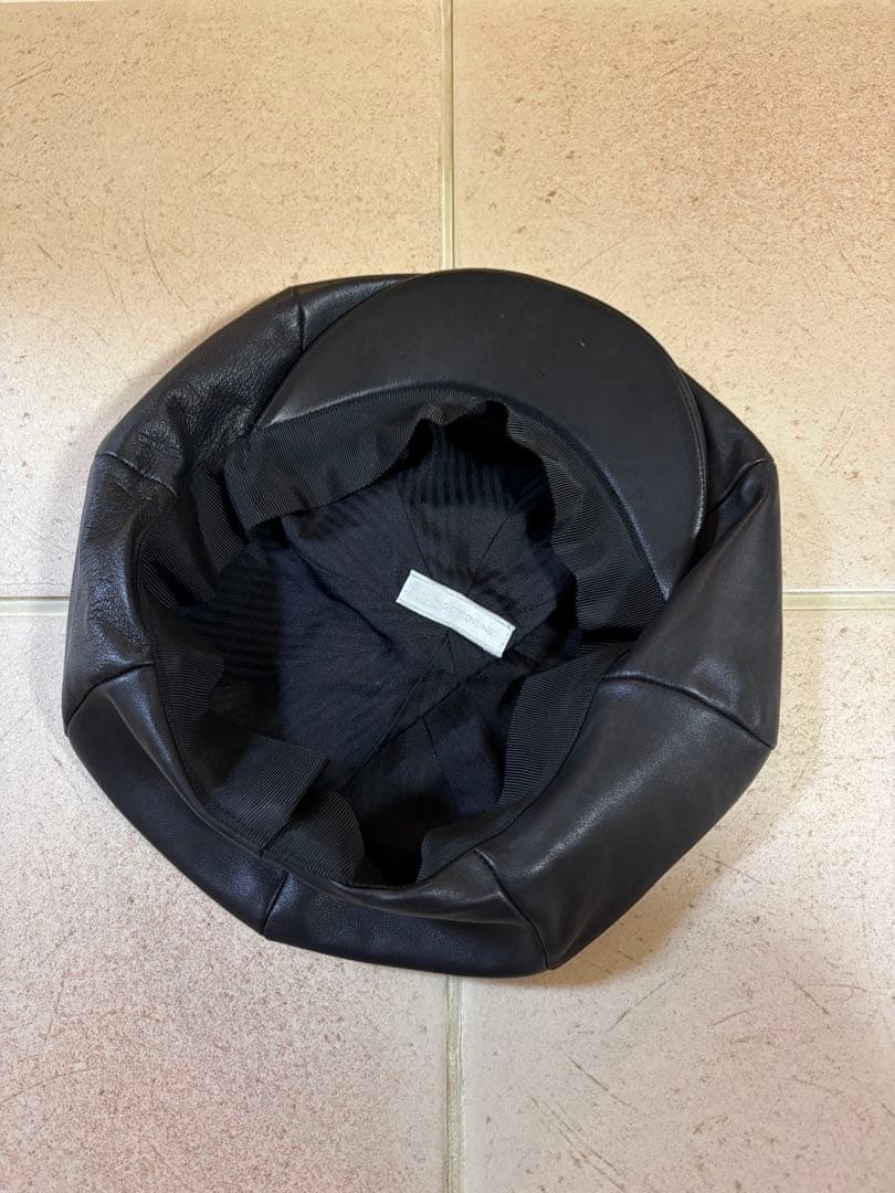 number(n)ine レザーキャスケット　ナンバーナイン　ハンチング