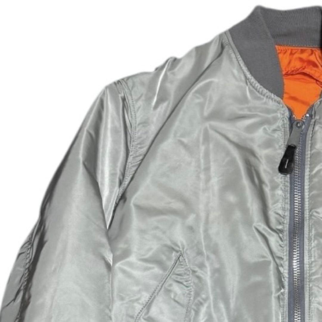 稀少色シルバー ALPHA 80s 旧タグ USA製 ボンバージャケット XL