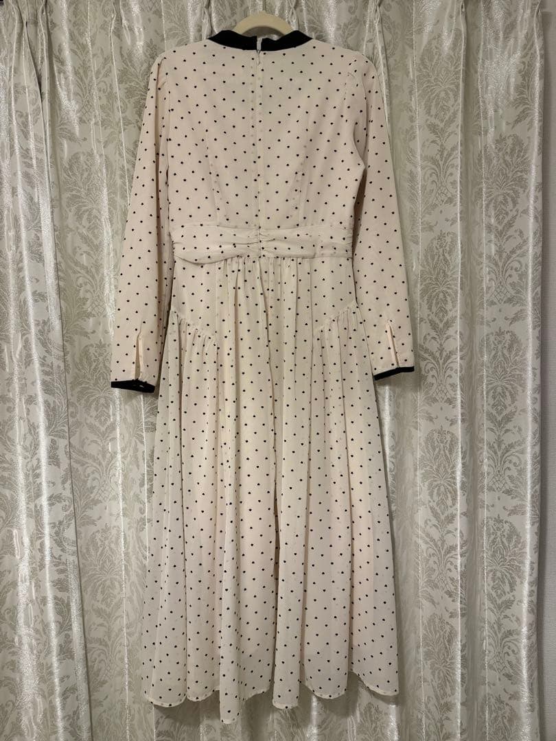 Herlipto♡Heart Dot Bow Tie Chiffon Dress