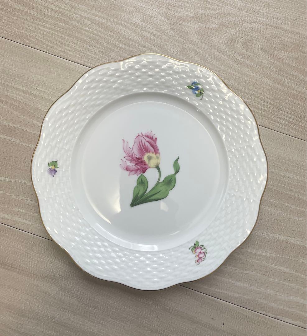 ヘレンド　ケーキ皿　19cm バコニーの春