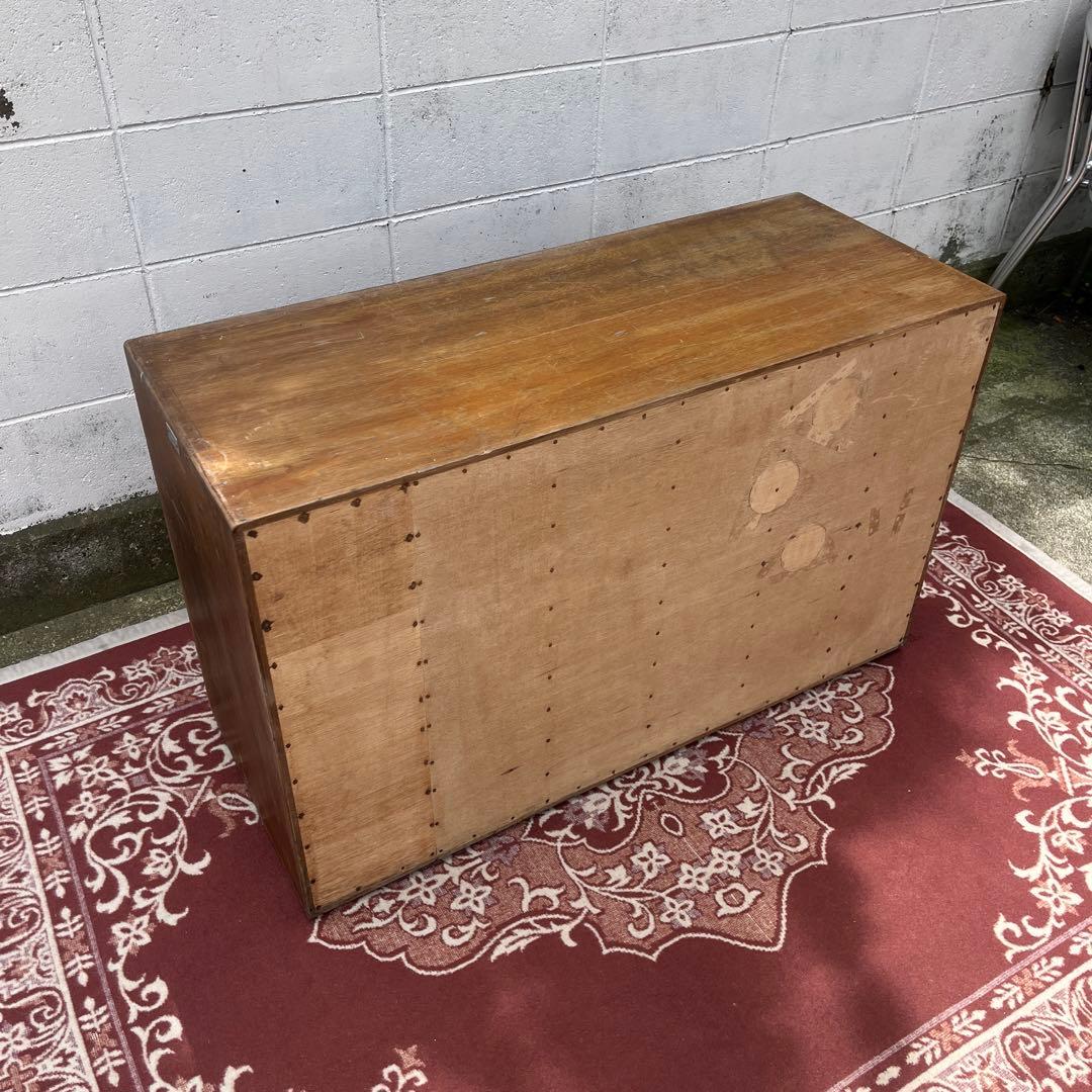 アンティーク古家具◾️引き出し30杯 木製図書カード入れ 収納棚 木製棚