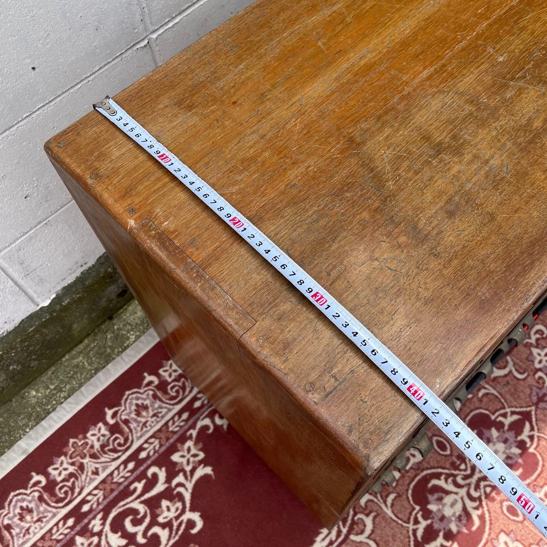 アンティーク古家具◾️引き出し30杯 木製図書カード入れ 収納棚 木製棚