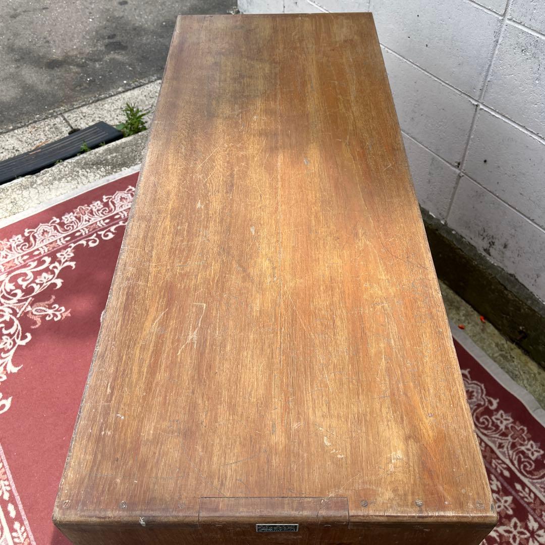 アンティーク古家具◾️引き出し30杯 木製図書カード入れ 収納棚 木製棚