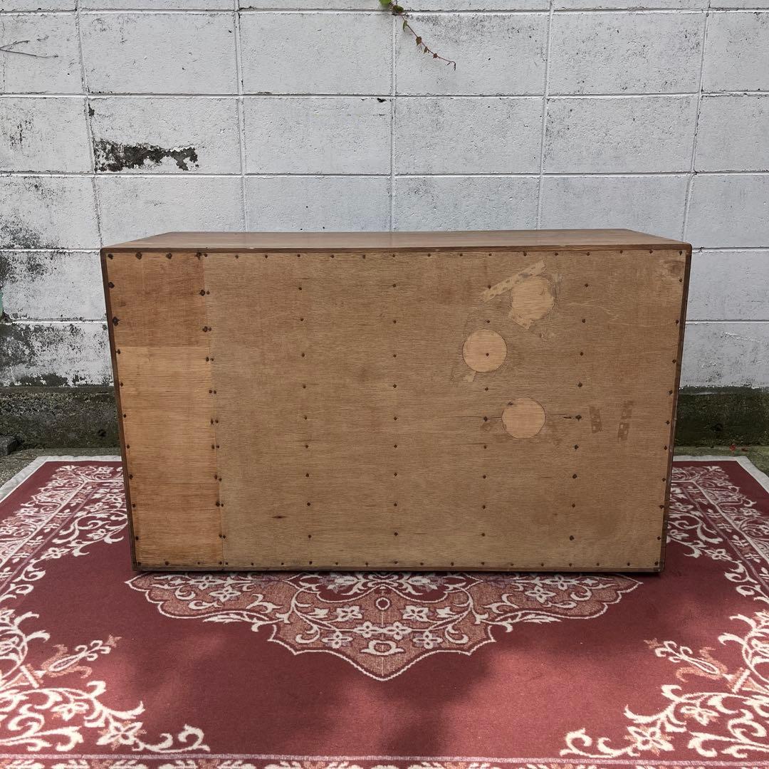 アンティーク古家具◾️引き出し30杯 木製図書カード入れ 収納棚 木製棚