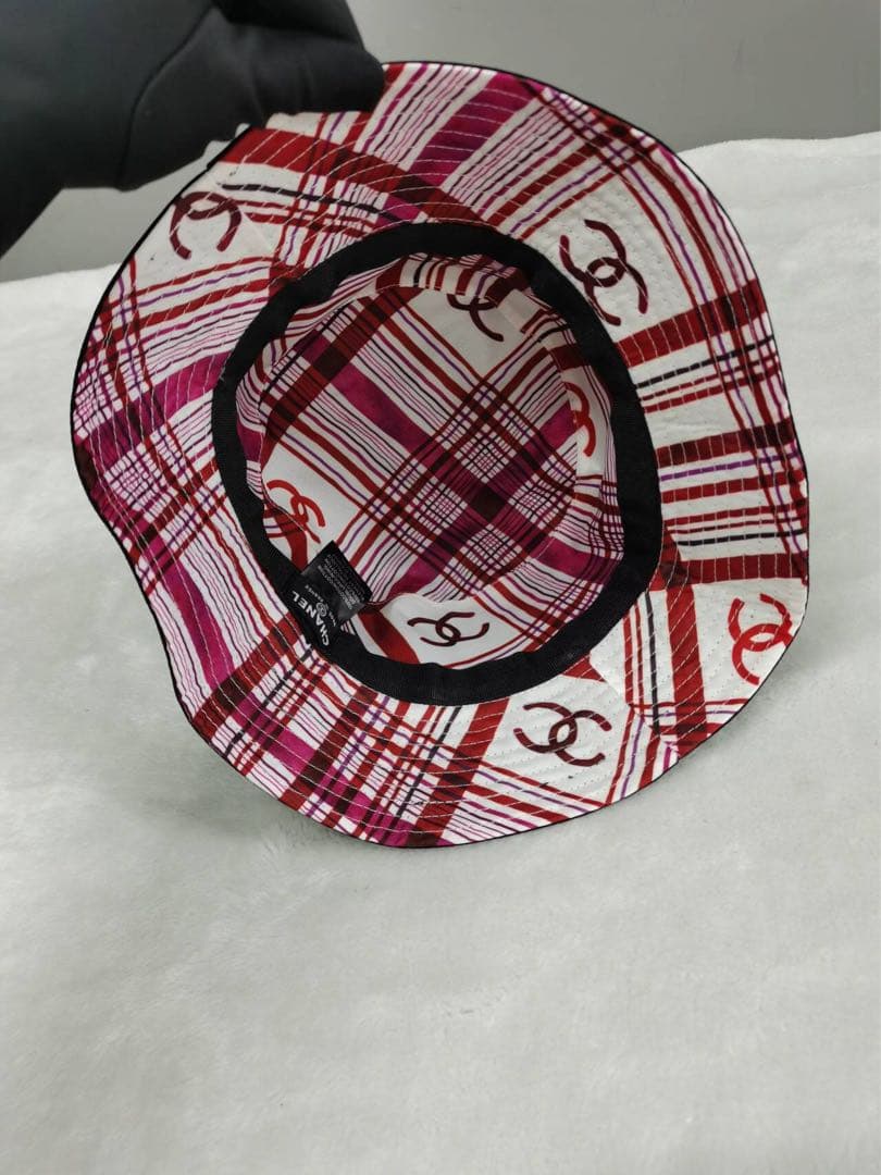 CHANEL ビーズ刺繍 ブラックバケットハット