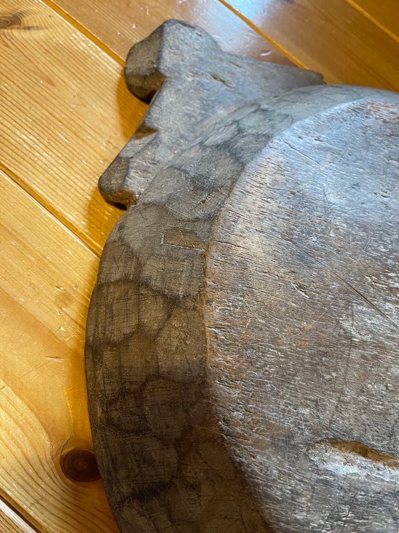 m*6様 アフリカ　アンティーク木彫トレー　盆