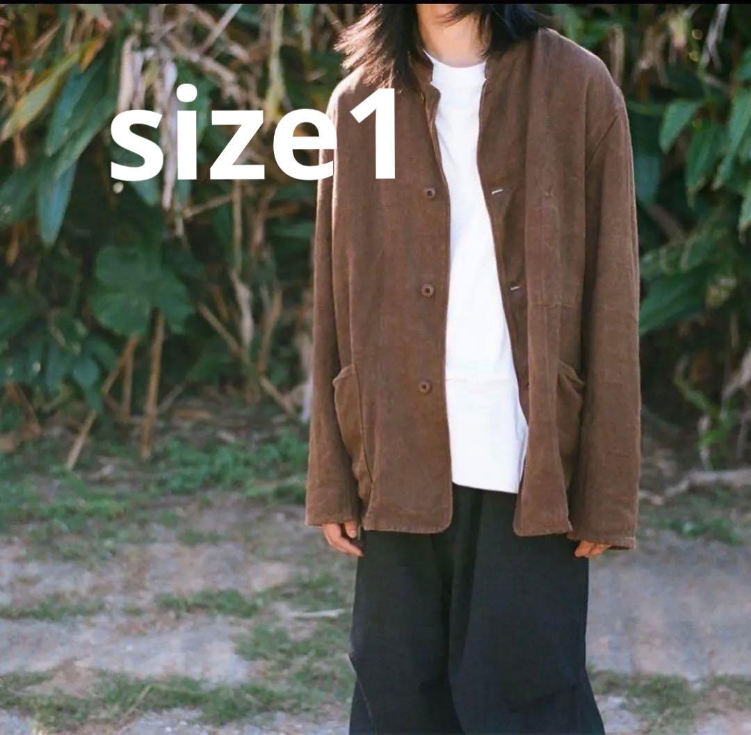 comoli コモリ ヘンプダックスタンドカラージャケット　１