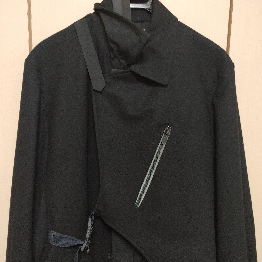 美品ヨウジヤマモトY-3ワイスリーM CH1 WOOL FLANNEL COAT