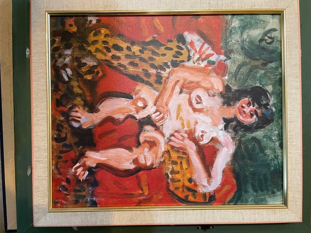 梅原龍三郎　裸婦　肉筆