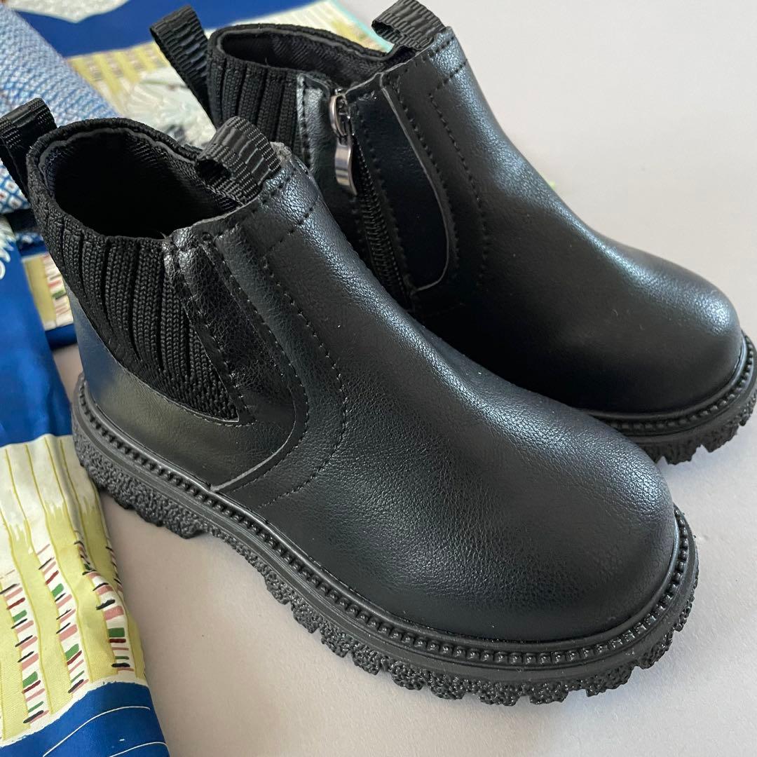 七五三　3歳　アンティークお着物セット　総絞り被布　雪駄またはショートブーツ