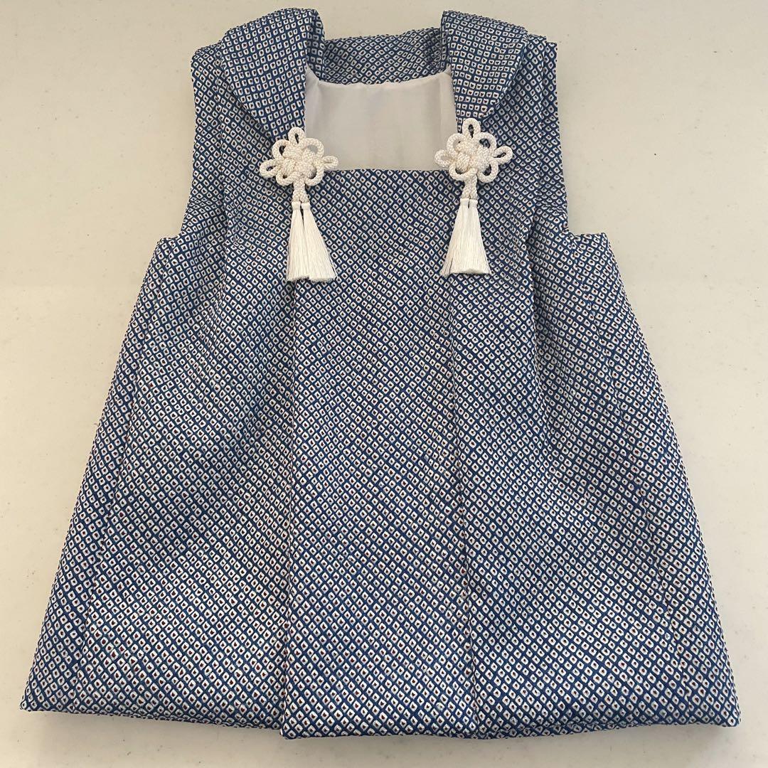 七五三　3歳　アンティークお着物セット　総絞り被布　雪駄またはショートブーツ