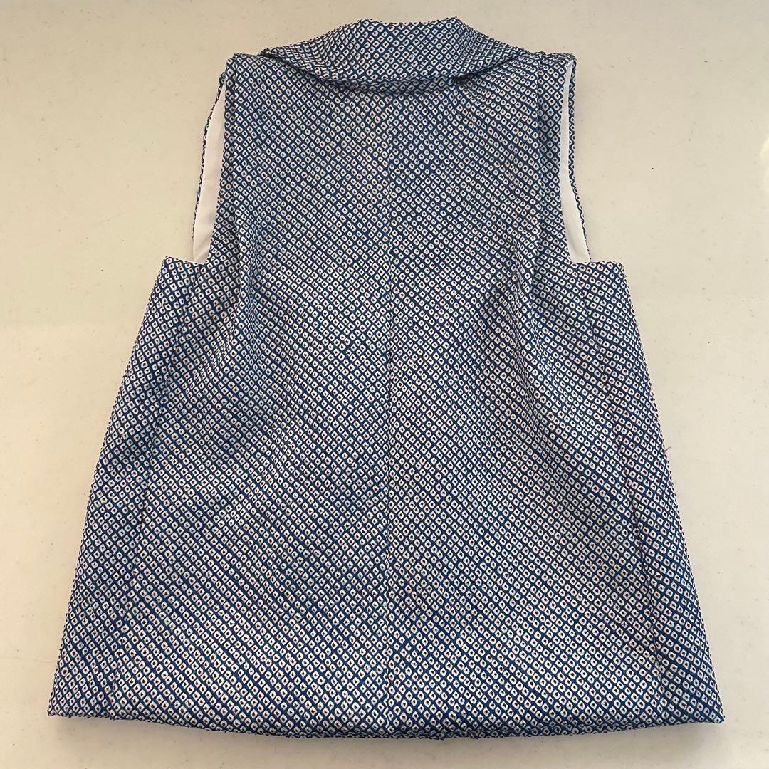 七五三　3歳　アンティークお着物セット　総絞り被布　雪駄またはショートブーツ