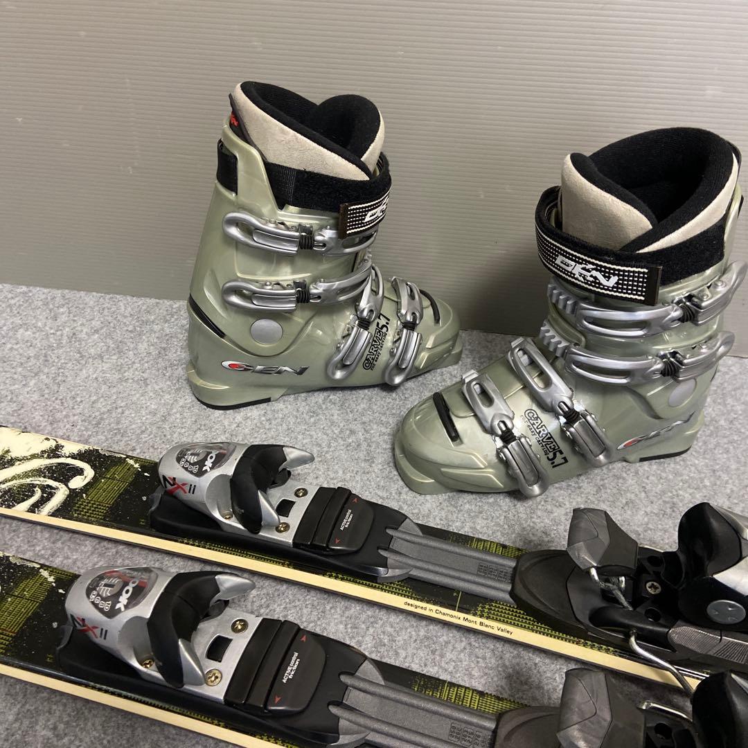 ★短い板お探しの方★メンテ済スキーセット　板138cm ブーツ24~24.5cm