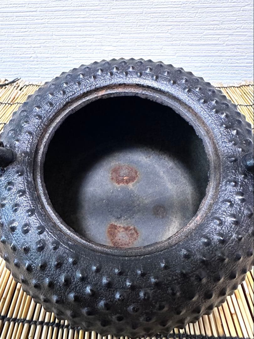 長期保管品　南部定秀造　１５型大アラレ 鉄瓶 南部鉄瓶 売約済み