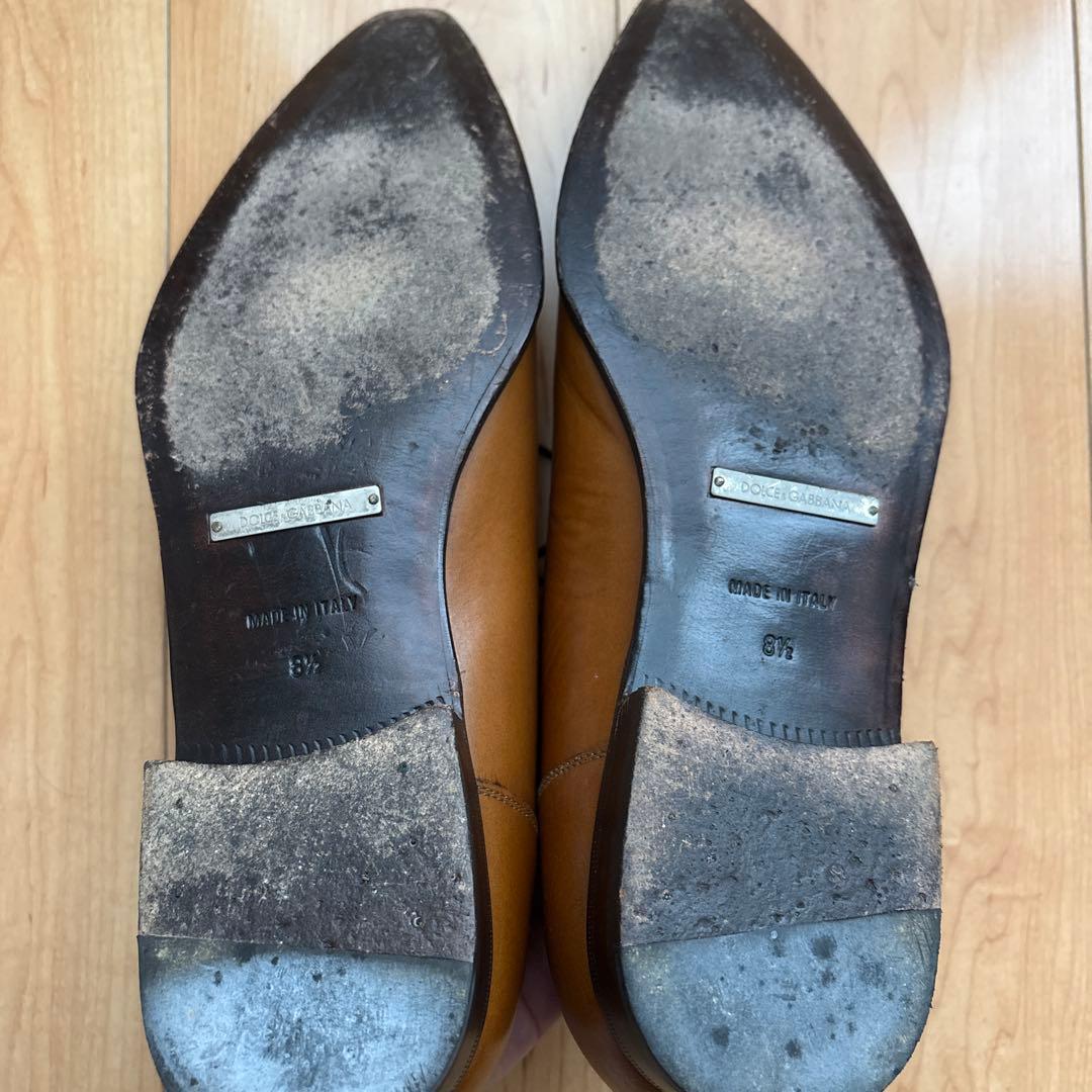 【しん】DOLCE&GABBANA レザー　革靴　ビジネス　ドレスシューズ