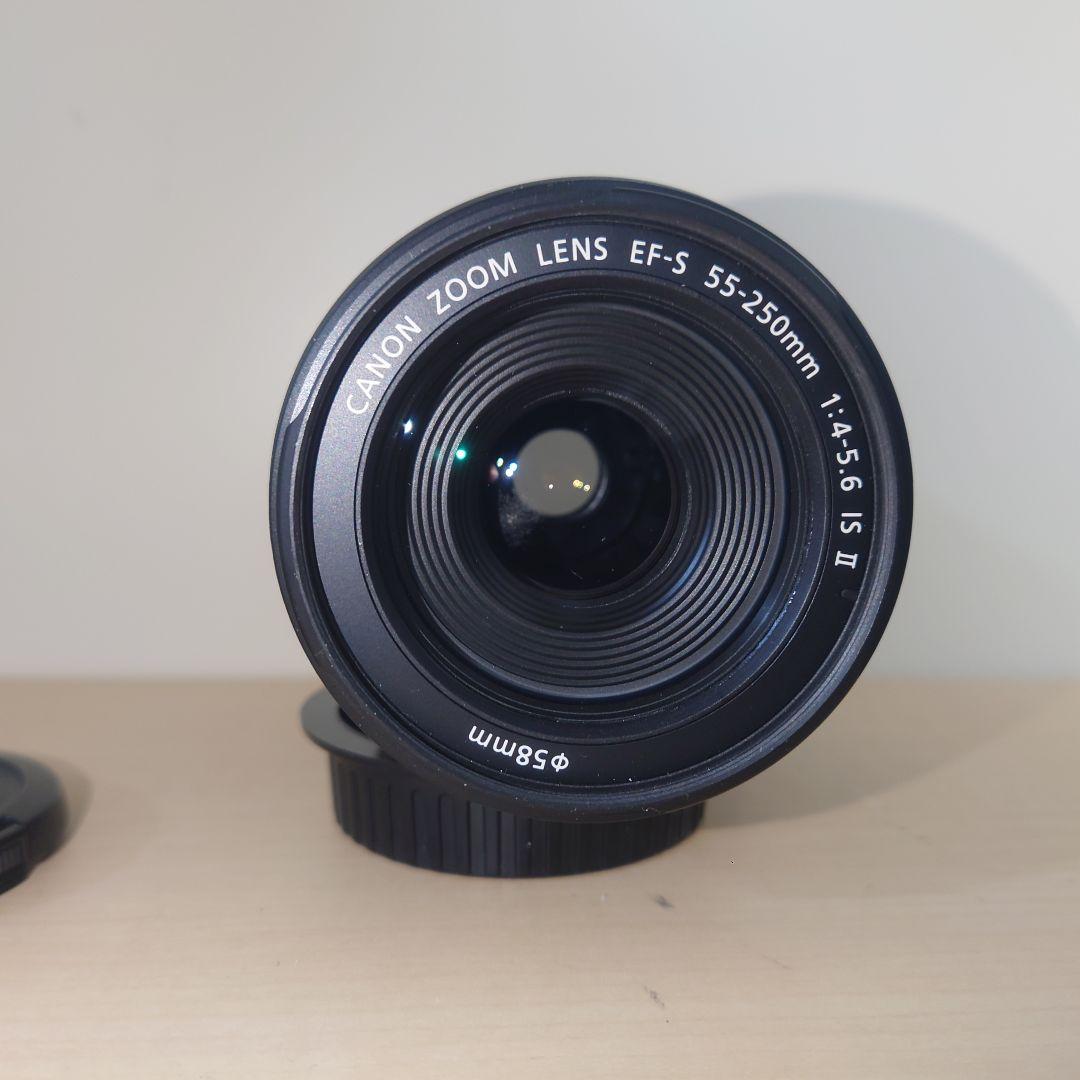 【動作良好】 Canon EF-S 55-250mm IS II 望遠レンズ