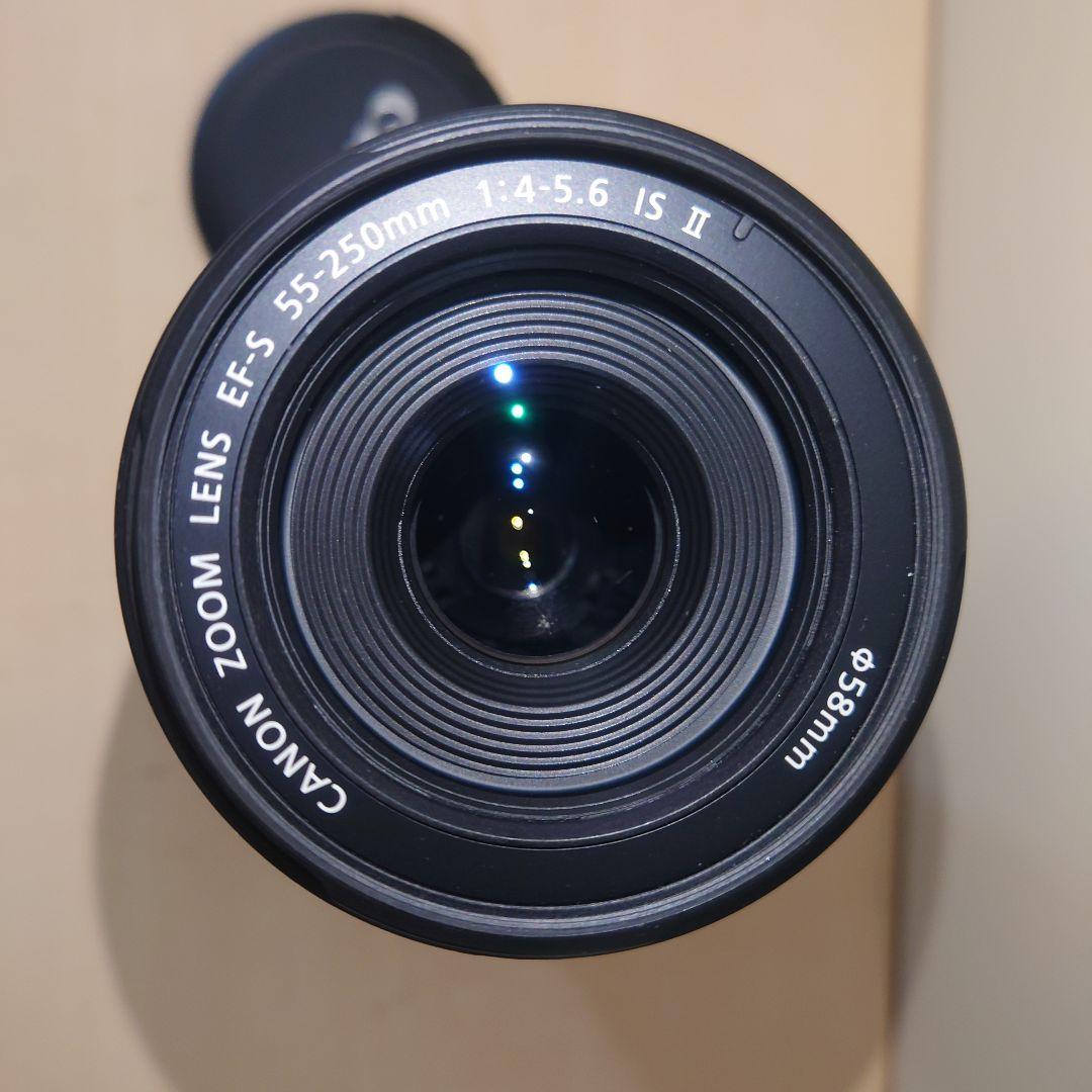 【動作良好】 Canon EF-S 55-250mm IS II 望遠レンズ